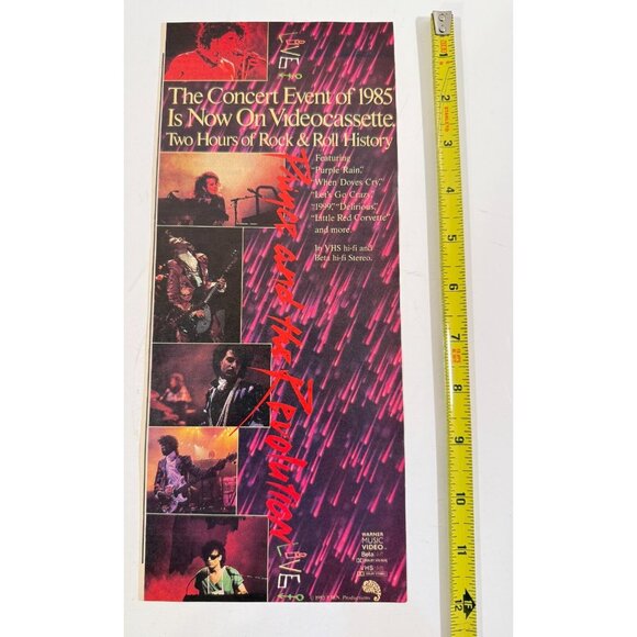 Vintage 1985 Prince & the Revolution Purple Rain Music Advertisement Print Ad - Picture 2 of 3